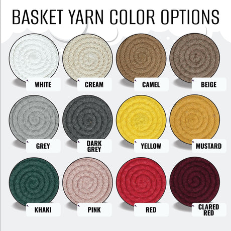 a bunch of different colors of yarn on a white background