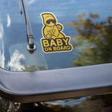 Baby on Board Car Rear Window Sticker, Funny Car Decals, Bumper Stickers, Cute Car Accessories, Car Vinyl Decals, Funny Kids Car Sticker