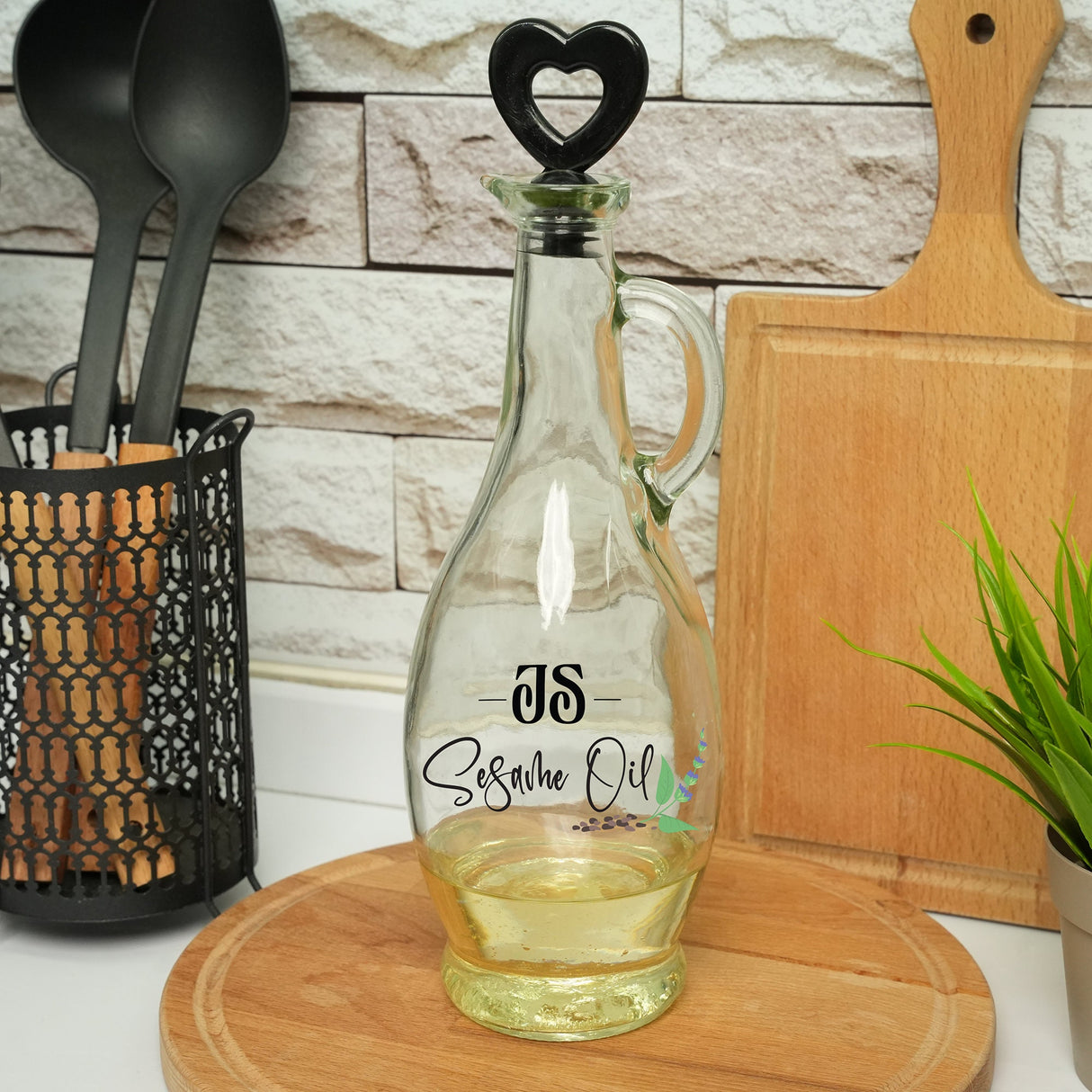 a bottle of wine sitting on top of a cutting board