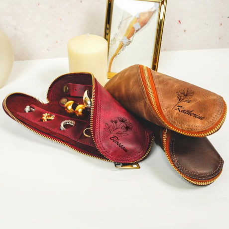 a pair of shoes sitting on top of a table next to a mirror