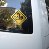 Baby on Board Car Rear Window Sticker, Funny Car Decals, Bumper Stickers, Cute Car Accessories, Car Vinyl Decals, Funny Kids Car Sticker