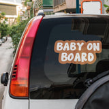 Baby on Board Car Rear Window Sticker, Funny Car Decals, Bumper Stickers, Cute Car Accessories, Car Vinyl Decals, Funny Kids Car Sticker