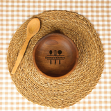 Wooden Kitchen Plate Set: Medium Round Serving Trays, Mom Christmas Gift