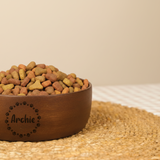 Personalized Wooden Pet Food & Water Dish: Custom Pet Bowl, Christmas Gift for Pet Owners