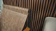 Leather Sling Chair with Wooden Arms, Handmade Lounge Armchair for Reading Nook