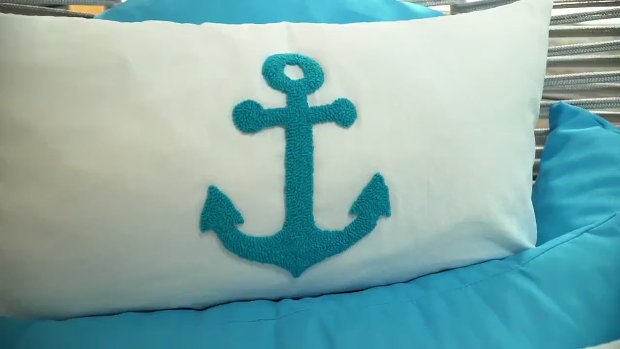 Embroidery Nautical Pillow, Coastal Pillow, Boat Pillow, Beach House Decor, Lake Pillow, Sailing Decor, Anchor Decor, Custom Pillow, Gift