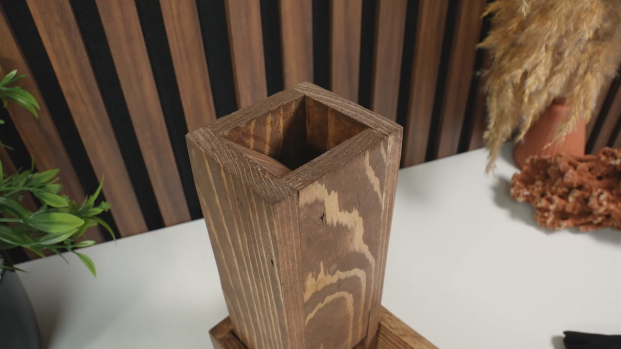 Wooden Tabletop RPG Dice Tower with Tray: Custom Dice Roller for Fantasy Game Nights