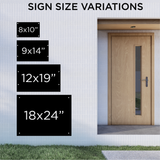 No Soliciting Garden Stake Sign: Custom Metal Yard Sign for Outdoor Decoration