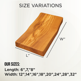 Personalized Olive Wood BBQ Cutting Board: Live Edge Engraving, Grill Gift for Grandpa