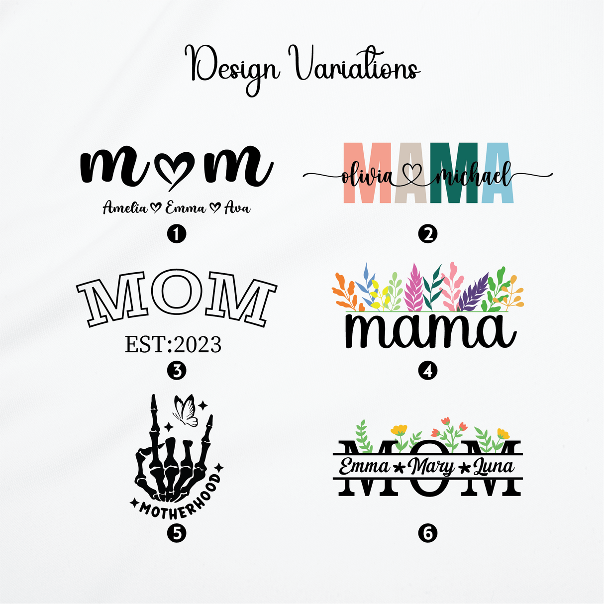 Personalized Mom Sweatshirt, Mother's Day Gifts, Gift from Daughter, Family Names Crewneck, Mother in Law Gifts, Custom Mom Birthday Gifts